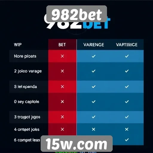 Comparação entre 982bet e concorrentes no mercado de jogos